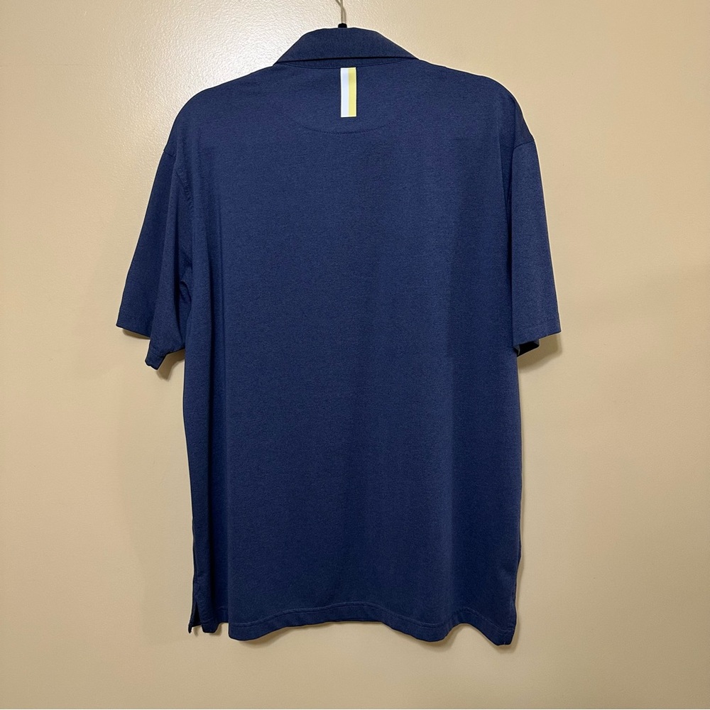 Rhoback Farmington Country Club Performance Golf Polo Men’s L Solid Blue - Picture 3 of 8